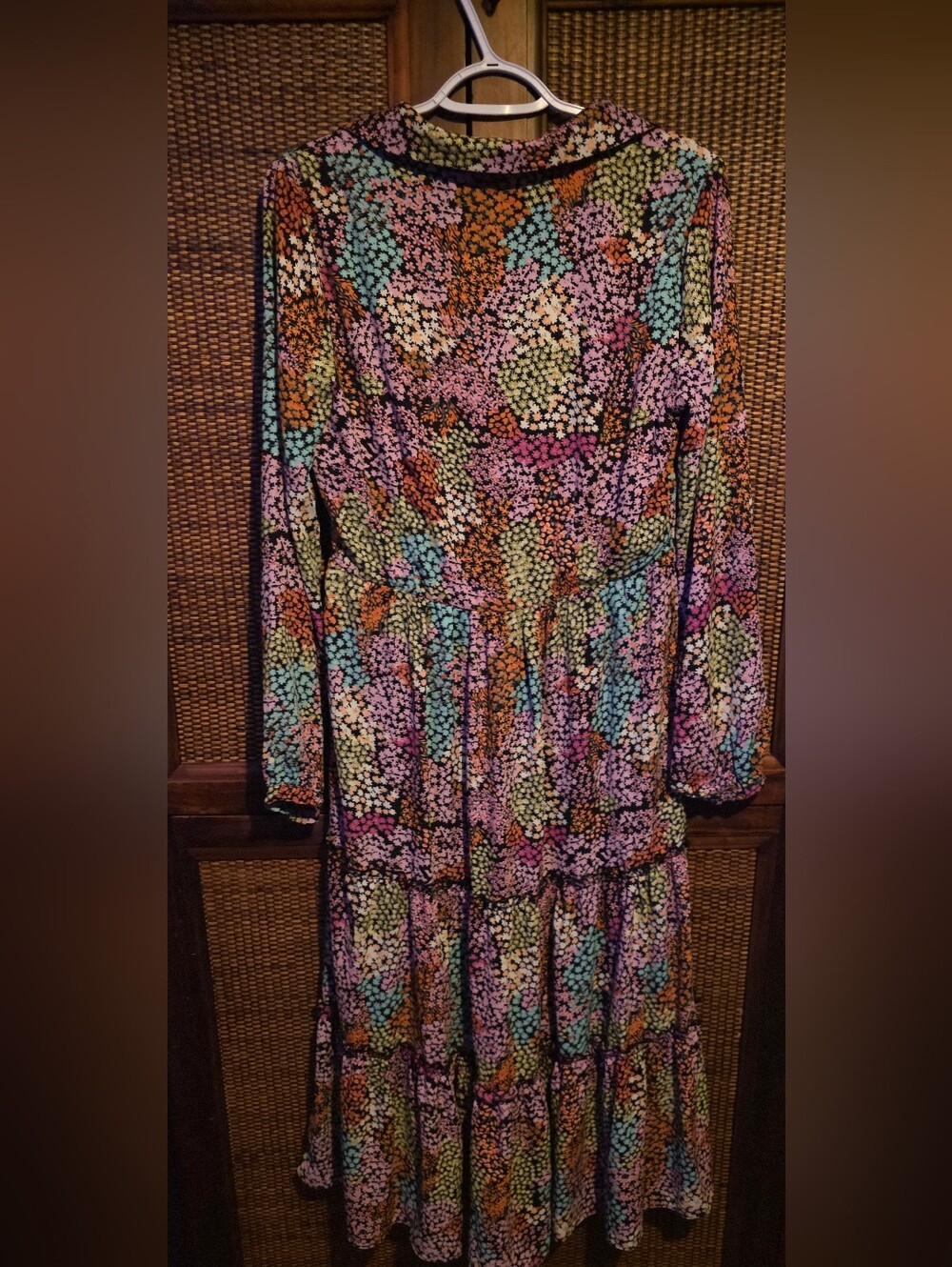 Karlie M PTP 18 Colorful Floral Tiered Maxi Dress EUC - Picture 2 of 4